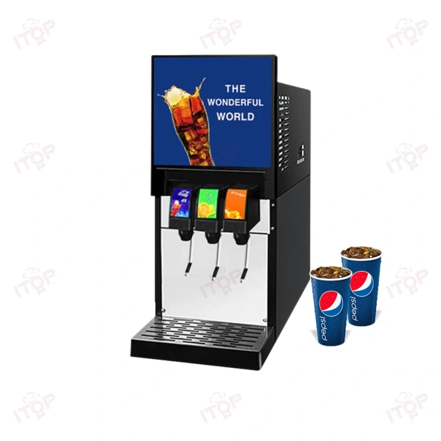 90cups/h Smart 220v Dispenser For Soda Cola Beer Soft Drink Machine For Restaurant And Bar Use With Refrigeration Function