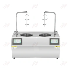 Independent Control Two Pots Chocolate Tempering Machine Chocolate Dispenser 7l+7l Chocolate Melting Pans Machine