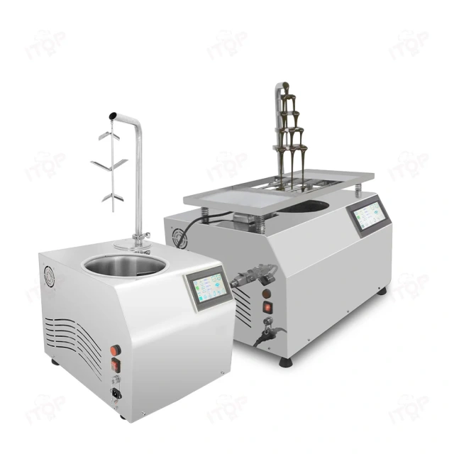 Easy To Operate Large Vibrating Table Commercial Melt Spread 15kg Chocolate Making Machine Continuous Temper Machine