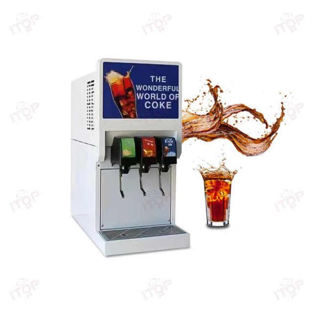 150cups/h Carbonated Drinks Soda Mix Machine 3/4 Flavor Automatic Soda Machine Soda Fountain Machine For Cold Drink