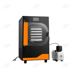 Automatic Home Freeze Dryer 6kg 10kg Capacity Lyophilizer With Pump Engine Gear Vacuum Drying Equipment