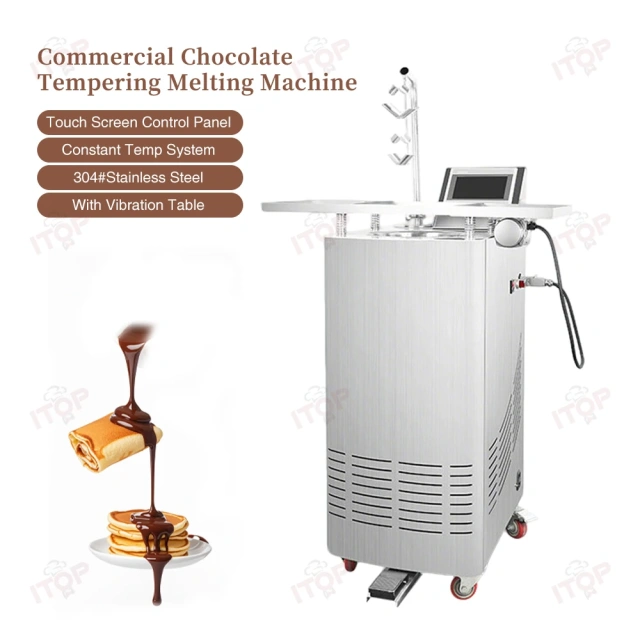 Industrial Commercial 5.5l Automatic Chocolate Melter And Temper Making Machine Constant Temperature Vertical Type