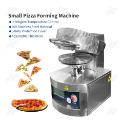 No Retraction Automatic Pizza Dough Roller Machine 6inch - 15inch Double Heating Plate Corn Tortilla Heating Pressing Machine