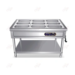 Hotel Restaurant Equipment Electric Food Catering Stainless Steel Bain Marie Warmer Food Warming Machine 3*1/1GN Pan