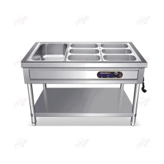 Hotel Restaurant Equipment Electric Food Catering Stainless Steel Bain Marie Warmer Food Warming Machine 3*1/1GN Pan