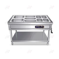 Hotel Restaurant Equipment Electric Food Catering Stainless Steel Bain Marie Warmer Food Warming Machine 3*1/1GN Pan