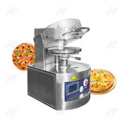 No Retraction Automatic Pizza Dough Roller Machine 6inch - 15inch Double Heating Plate Corn Tortilla Heating Pressing Machine
