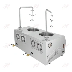 Independent Control Two Pots Chocolate Tempering Machine Chocolate Dispenser 7l+7l Chocolate Melting Pans Machine