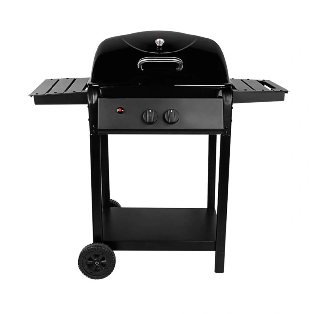 2 Burner Trolley Bbq Propane Gas Grill For Patio Garden Factory Portable Korean Gas Bbq Grill