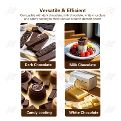 Commercial Chocolate Melting and Mixing Machine Chocolate Melters Tempering Machine With Melting Machine 8 KG