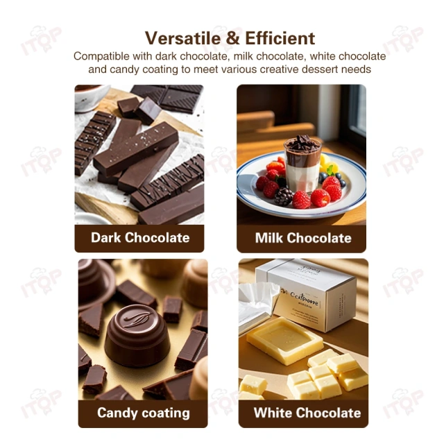 Commercial Chocolate Melting and Mixing Machine Chocolate Melters Tempering Machine With Melting Machine 8 KG