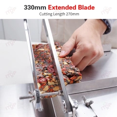 Manual Stainless Steel Peanut Caramel Cookies Cutter Nougat Candy Cutting Slicing Machine