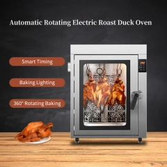 Commercial Electric Roasted Duck Oven Automatic Rotating Roasted Chicken/goose Oven With 12 Hooks 5 Trays