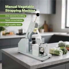 Semi Automatic Vegetable Bundling Machine Convenient Pe or Pvc Film Bundling Machine Supermarket Vegetable Strapping