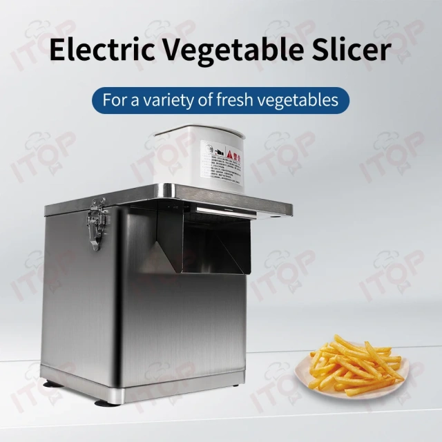 Multifunctional Commercial Fruit Vegetable Cutter Slicer Electric Vegetable Dicing Machine Equip With 4 Functional Blades