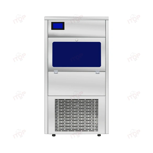 Intelligent Sterilization Air-Cooling 100kg/24h 130kg/24h Commercial Flake Ice Machine 304 Stainless Steel Snowflake Ice Maker