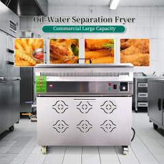 55l Large Single Tank Stainless Steel Commercial Electric Deep Fryer Industrial Oil-water Separation Deep Fryer Machine