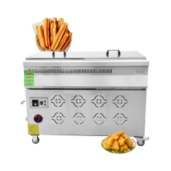 110l Gas Deep Fryer Automatic Oil Water Separator Continuous Frying Potatoes Churros Fryer