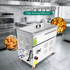 35l 55l 110l Commercial Stainless Steel Gas Fryer Stove Fried Potato Chips Oven Oil Water Separation Frying Pot