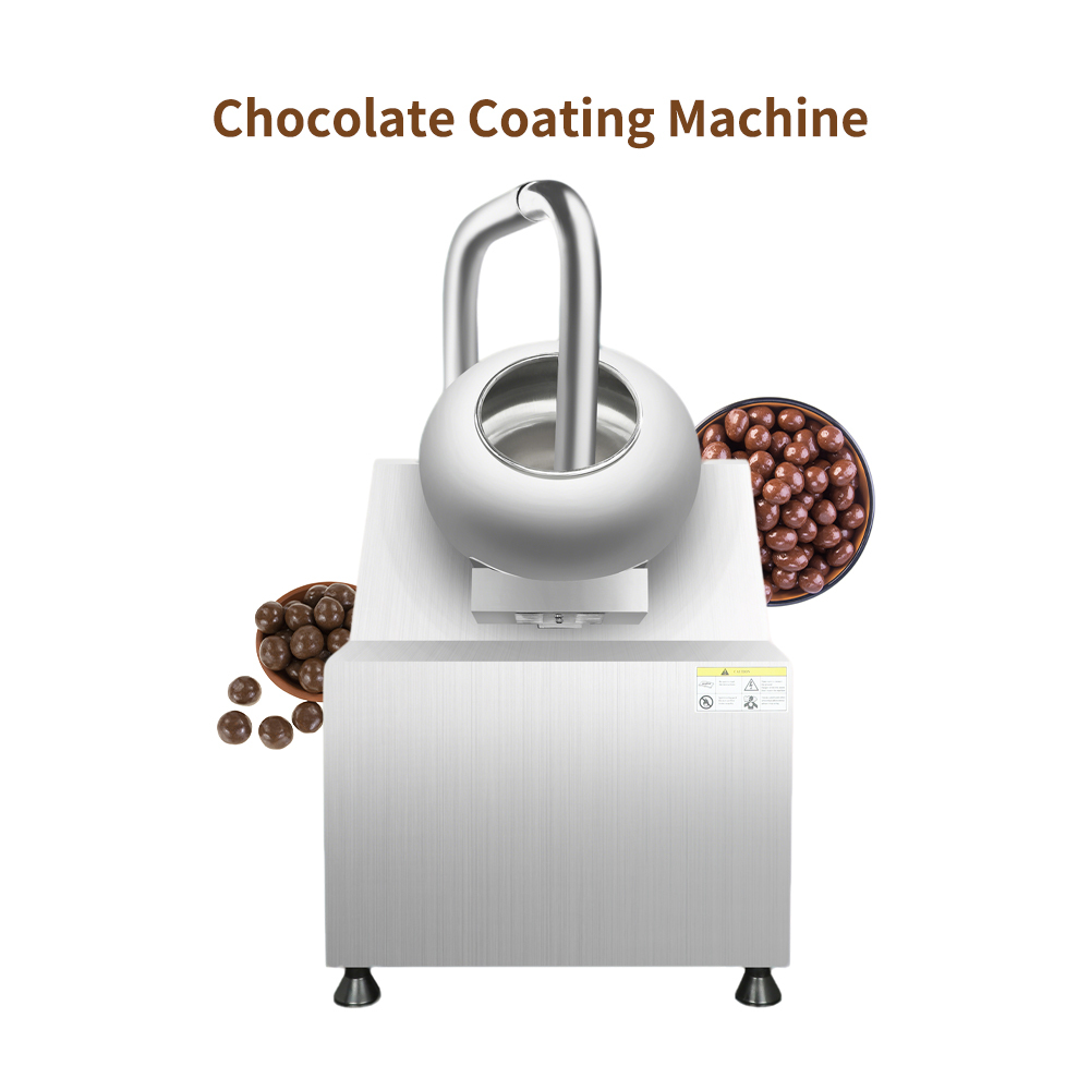 8L Automatic Candy Food Cocoa Nut Candy Small Almond Sugar Peanut Burger Film Chocolate Coating Pan Machine