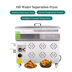 55l Automatic Gas Free Standing Deep Fryer With Oil Water Separator System Commercial Industrial Pressure Fryer