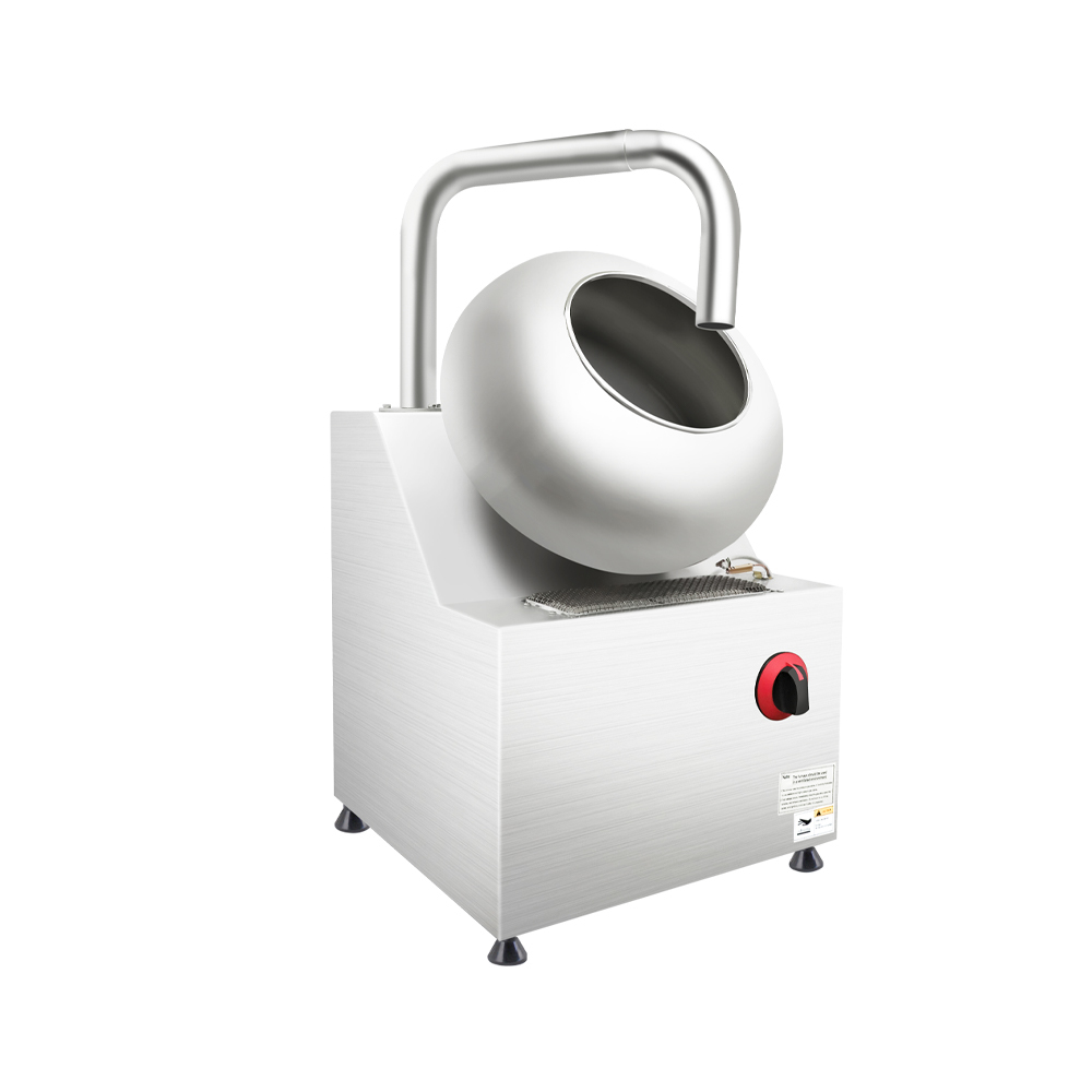 Lpg Gas 19l Drum Capacity Commercial Chocolate Coating Machine Customized Nuts Peanut Chocolate Making Machine