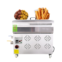 55l Automatic Gas Free Standing Deep Fryer With Oil Water Separator System Commercial Industrial Pressure Fryer