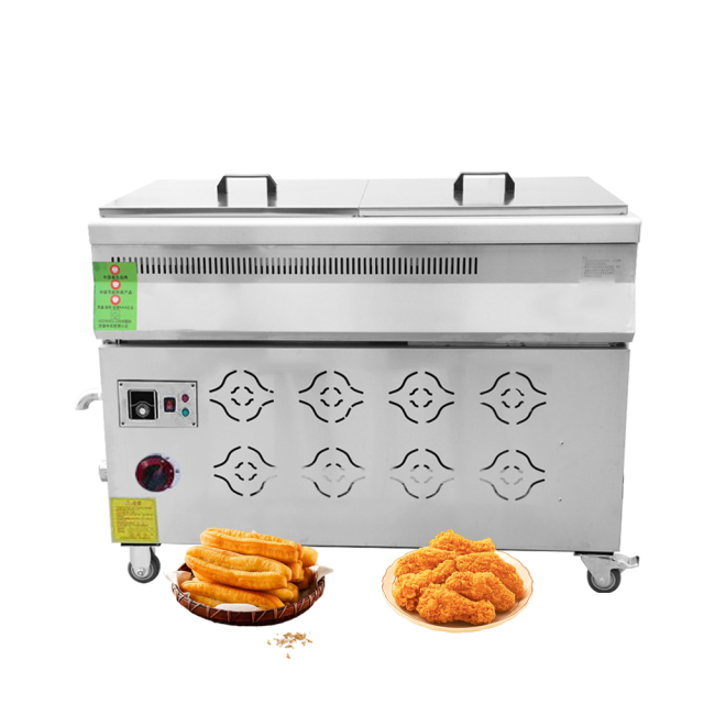 110l Gas Deep Fryer Automatic Oil Water Separator Continuous Frying Potatoes Churros Fryer