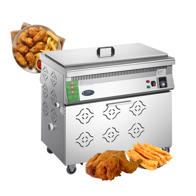 55l Large Single Tank Stainless Steel Commercial Electric Deep Fryer Industrial Oil-water Separation Deep Fryer Machine