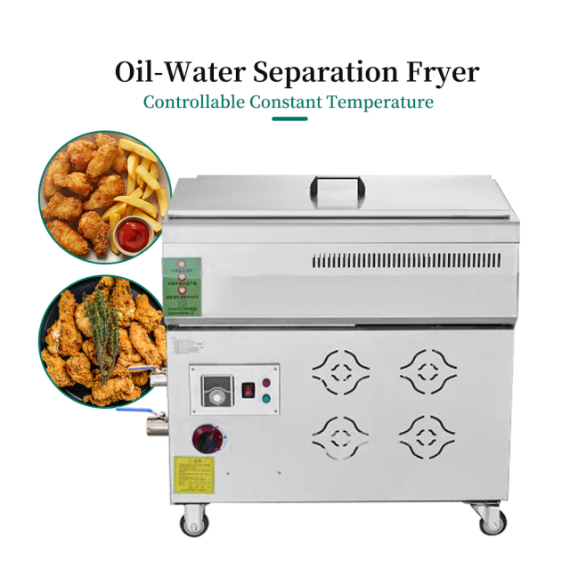 35l 55l 110l Commercial Stainless Steel Gas Fryer Stove Fried Potato Chips Oven Oil Water Separation Frying Pot