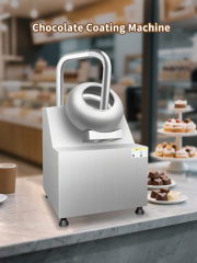 8L Automatic Candy Food Cocoa Nut Candy Small Almond Sugar Peanut Burger Film Chocolate Coating Pan Machine