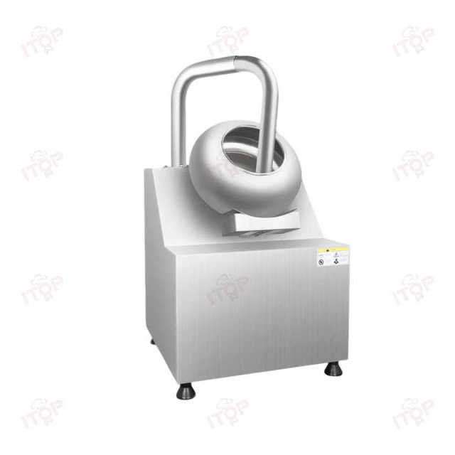 8L Automatic Candy Food Cocoa Nut Candy Small Almond Sugar Peanut Burger Film Chocolate Coating Pan Machine