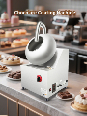 Lpg Gas 19l Drum Capacity Commercial Chocolate Coating Machine Customized Nuts Peanut Chocolate Making Machine