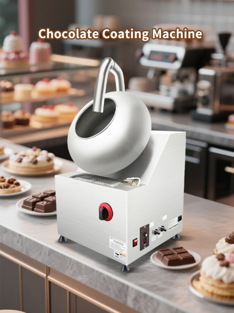 Lpg Gas 19l Drum Capacity Commercial Chocolate Coating Machine Customized Nuts Peanut Chocolate Making Machine