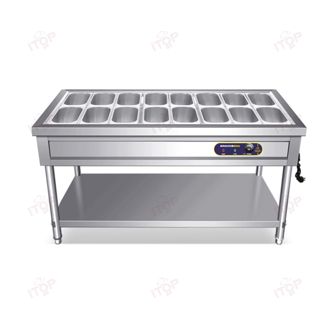 Electric Food Steam Table Buffet Food Warmer 3/4/5/6 pan Vertical Insulation Bain Marie 4*1/1GN Pan