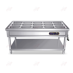 Commercial Catering Electric Stainless Steel Mult-slots Tank Buffet Food Container Bain Marie With Thermostat 5*1/1GN Pan