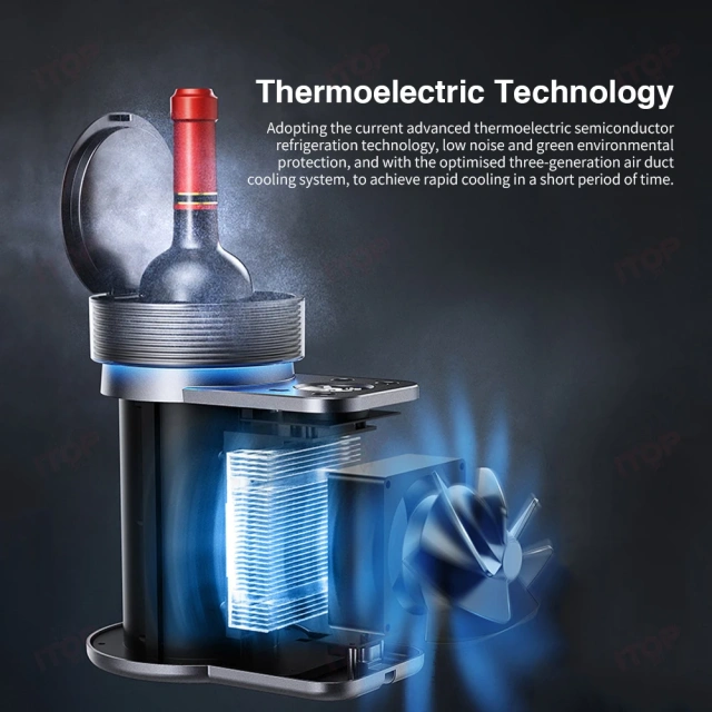 Thermoelectric Technology Smart Portable Home Desktop Cola Beer Cooling Red Wine Cooler