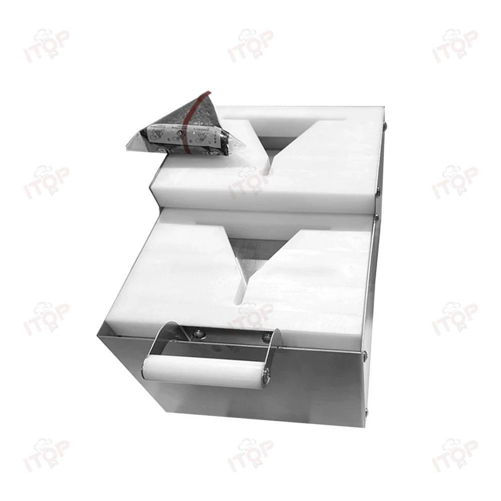 Easy Operation Sushi Onigiri Triangle Rice Ball Forming Machine and Packing Machine