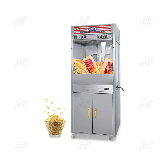 16oz 32oz Cinema Use Big Capacity Popcorn Vending Machine Commercial Stainless Steel Popcorn Maker