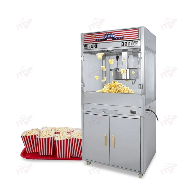 16oz 32oz Cinema Use Big Capacity Popcorn Vending Machine Commercial Stainless Steel Popcorn Maker