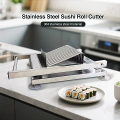 Food Grade Stainless Steel Blade Arm Sushi Rolls Slicer Manual Sushi Roll Cutter Slicing Machine