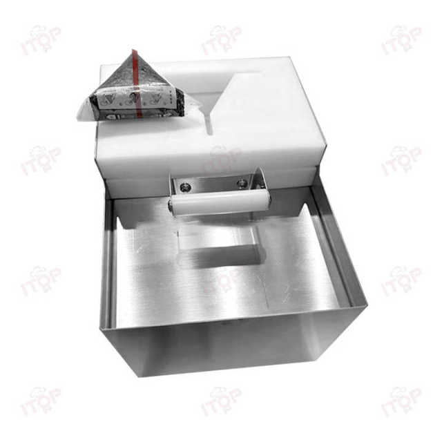 Easy Operation Sushi Onigiri Triangle Rice Ball Forming Machine and Packing Machine