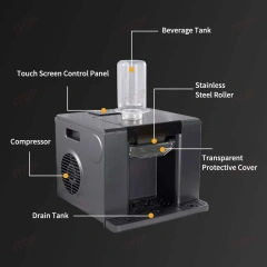 220v 110v 60kg/day 350ml Hopper Electric Bingsu Shaved Ice Machine Home Desktop Snowflake Ice Maker