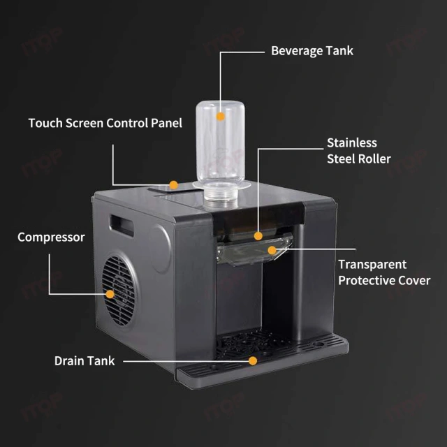 220v 110v 60kg/day 350ml Hopper Electric Bingsu Shaved Ice Machine Home Desktop Snowflake Ice Maker