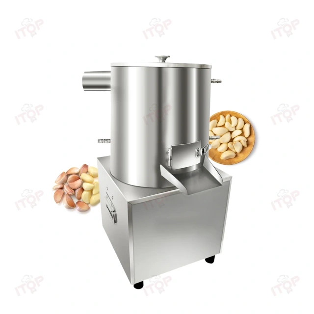 50kg/h Automatic Garlic Peeling Machine Commercial Garlic Skin Peel Removing Machine Pneumatic Dry Garlic Peeler Machine