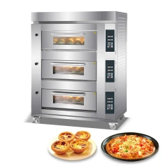 1/2/3 Decks Professional Bread Deck Oven Commercial Gas Bakery Cake Deck Oven Industrial Baking Oven