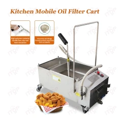 European Quality Deep Fryer Filter Machine Durable Oil Filtering Machine in Food Manufacturing Cooking Oil Filter