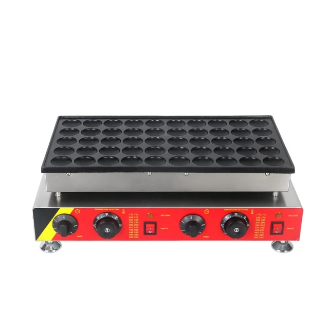 Commercial Dorayaki Waffle Making Machine Multifunctional Dutch Pancakes Maker 50 Holes Mini Pancake Maker