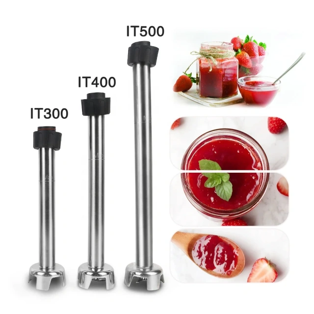 Commercial Stainless Steel Blender Stick 200mm/250mm/300mm/400mm/500mm for Handheld Immersion Blender Food Mixers
