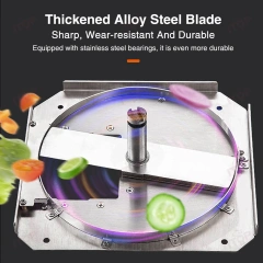 Stainless Steel Electric Dicer Cutter Fruit Vegetable Cube Chopper Slicer 225kg/h Work Continuously For 2 Hours